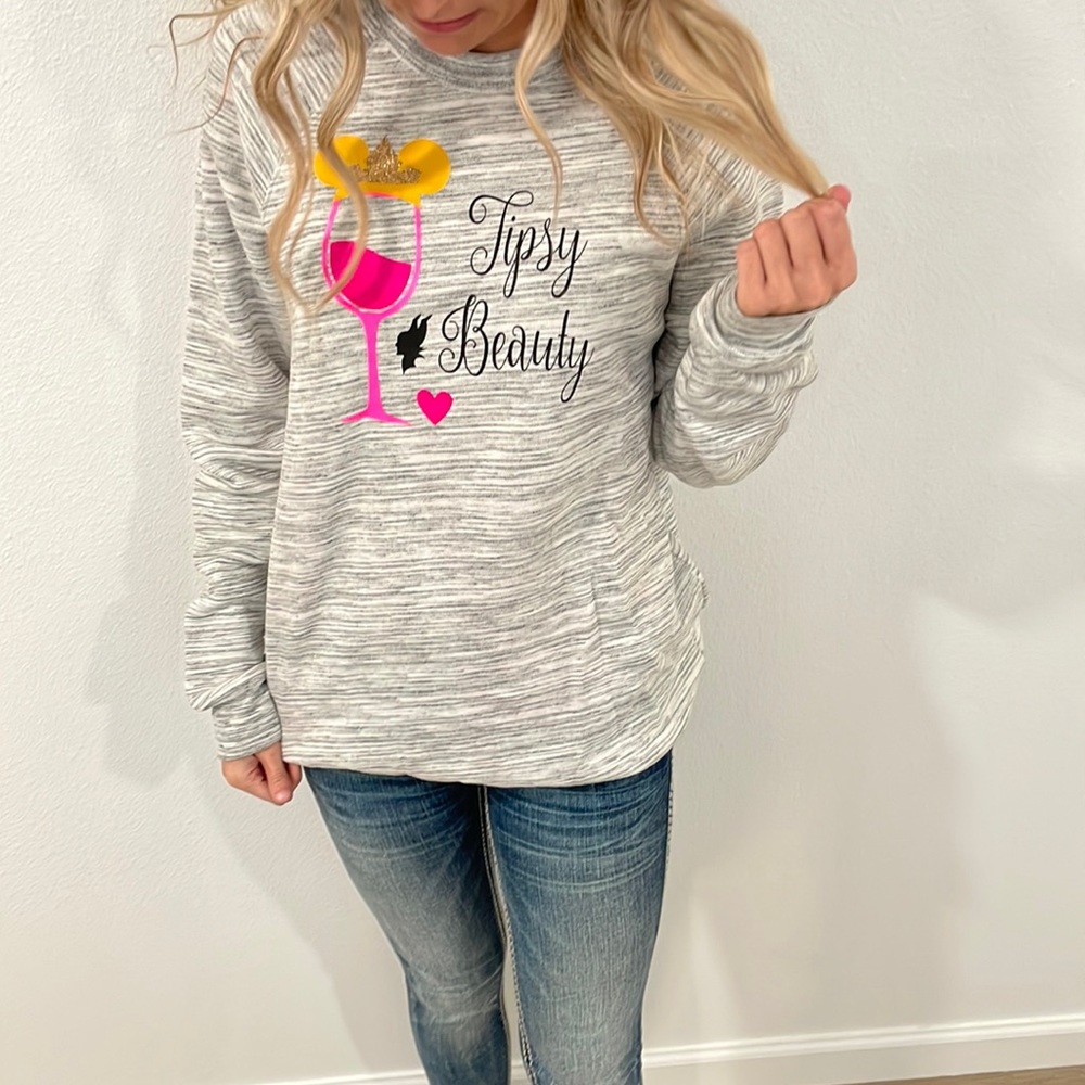 Oversized Crew Neck Hoodie - Size Small